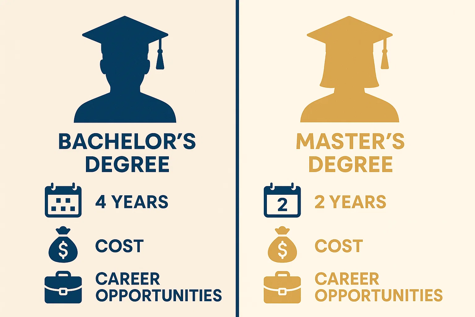 Difference between Bachelor's And Master's Degree