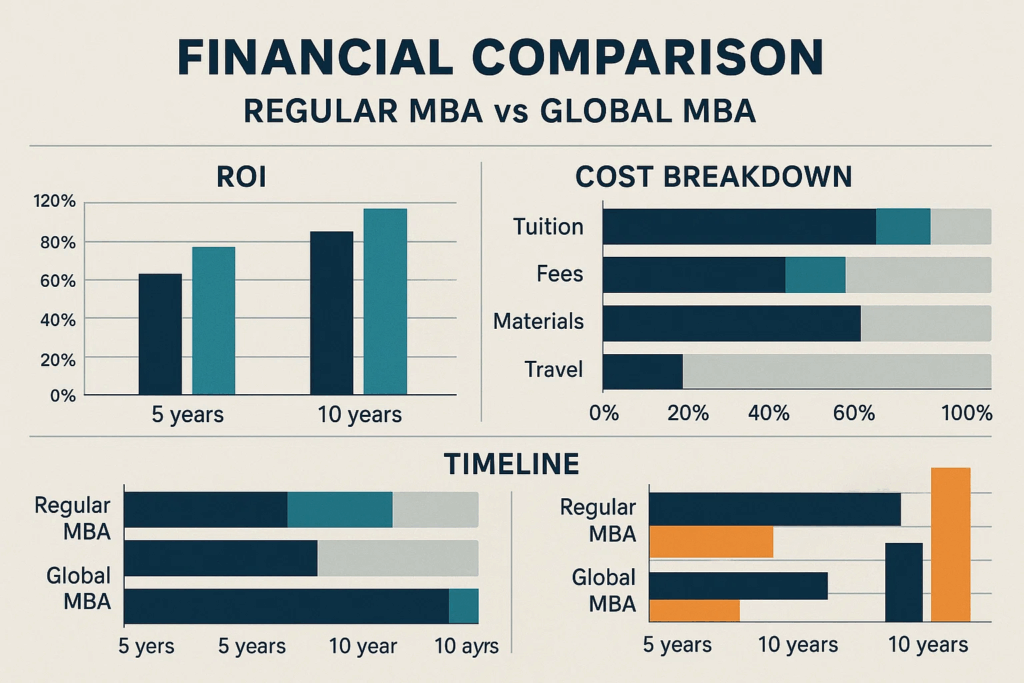 regular mba vs global mba comparison
